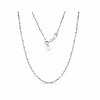 sterling silver 1.5mm fancy italian adjustable diamond cut twisted serpentine sparkle chain necklace- silver slider necklace 4 colors (silver) Lightinthebox