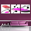 Stretched Canvas Art Abstract Elipse and Round Dot Set of 3