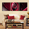 Stretched Canvas Art Abstract Great Passion Set of 3