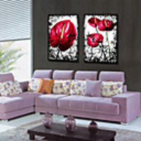 Stretched Canvas Art Botanical Harmony Life Set of 2