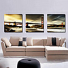 Stretched Canvas Art Landscape Cross-sea Bridge Set of 3