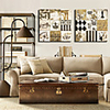 Stretched Canvas Art Still Life Patchwork Set of 2