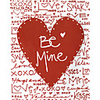 Stretched Canvas Art Words "es Be Mine by Pat Yuille - Holidays Ready to Hang