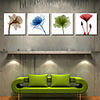 Stretched Canvas Print Botanical Florals Say Hello Set of 4