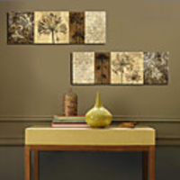 Stretched Canvas Print Botanical Set of 2 1301-0204