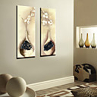 Stretched Canvas Print Still Life Set of 2 1301-0198