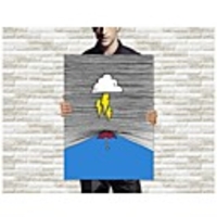 Stretched Canvas Print Thunder