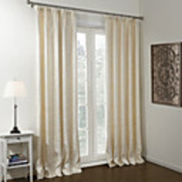 Stretching Branches Jacquard Lined Blackout Curtain Panel