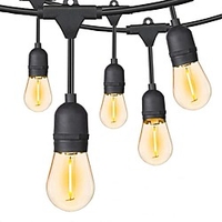 String Light Waterproof LED Tungsten S14 Bulb 5M-10LEDs 10M-20 LEDs String Lamp Outdoor Garden Decoration E27 Base Marquee Patio Wedding Holiday Decoration Light Lightinthebox