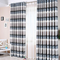 Stripe Chenille Jacquard Energy Saving Curtain Panel