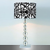 Stylish Artistic Table Lamps With Prints Fabric Shade