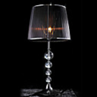 Stylish Black Crystal Table Lamp