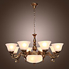 Stylish Chandelier with 11 Lights in Antique Style