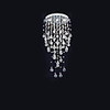 Stylish Chic 3 Light Flush Mount In Crystal Beads