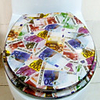Stylish Colorful Currency Pattern Toilet Seat