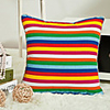 Stylish Colorful Stripe Pillow With Insert