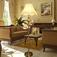 Stylish Elegant Classical Floor Light With Remote Control