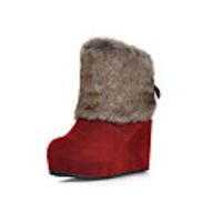 Suede Wedge Heel Wedges Booties/Ankle Boots Casual Shoes(More Colors)