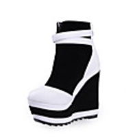 SuedeFaux Leather Wedge Heel Wedges Booties/Ankle Boots With Buckle Casual Shoes(More Colors)