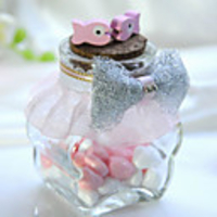 Sweet Candy Jar With Little Fish - Set of 6 (More Colors)