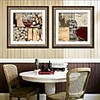 Table Art of Wine Dinner Framed Canvas Print Set of 2