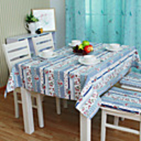 Table Cloth,  Cotton 52"72",  Blue