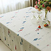 Table Cloth,  Polyester Rectangular 52"72",  Fish Pattern