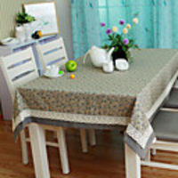 Table Cloth,  Polyester Rectangular 52"72",  Floral