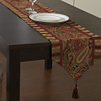 Traditional Multi-color Classic Print Floral Cotton Table Runner