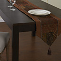 Traditional Multi-color Floral Patterned Cotton Table Runner