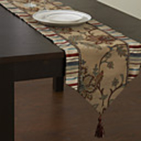 Traditional Print Floral Cotton Table Runner
