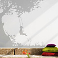 Tree and Butterfly Wall Sticker