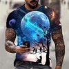 Tree Casual Mens 3D Shirt For Festival Purple Summer Cotton Men
