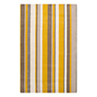 Tropical Wool Tufted Area Rug With Sripes Pattern 5