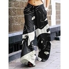 Trousers Palazzo Pants Wide-Leg Pants Print Street Style Punk Gothic Pants For Women