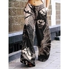 Trousers Palazzo Pants Wide-Leg Pants Print Street Style Punk Gothic Pants For Women