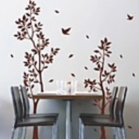 Twin Tree Birds Wall Sticker
