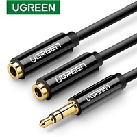 UGREEN Headphone Splitter Audio Cable 3.5mm Male to 2 Female Jack 3.5mm Splitter Adapter Aux Cable Lightinthebox