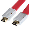 ULT-unite HDMI V1.4 AV Flat Cable with Ethernet for Smart LED HDTV,  APPLE TV,  Blu-Ray DVD,  XBOX 360 and More (5 m,  Red)