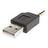 USB to 3.5mm M/M Adapter Black