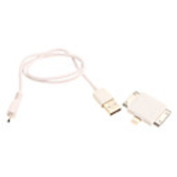 USB to Apple 8 Pin,  30-Pin and Micro USB Adapter Cable for iPhone,  iPad and Others