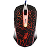 USB Wired Dazzle Blue/Red/Green-Switched LED Optical Gaming Mouse with Mousepad
