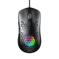 usb wired mouse 10000DPI 7-speed adjustable 8-key IN89 fan wired colorful hole macro definition gaming mouse dedicated Lightinthebox