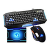 USB Wired Optical High-speed Gaming KeyboardMouse Suit with Mousepad