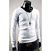 V-Neck Pure Color Slim Hoodie