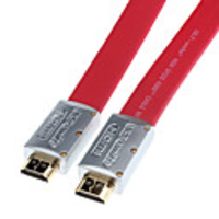 V1.4 ULT-unite HDMI AV Flat Cable with Ethernet for Smart LED HDTV,  APPLE TV,  Blu-Ray DVD,  XBOX 360 and More (1.5 m,  Red)
