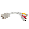 VGA to 3 x RCA 1 x S-Video Cable 0.1M