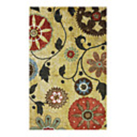 Vintage Wool Tufted Area Rug With Floral Pattern 5
