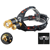 waller paa 20000 lumens cree led headlamp torch cree 3x xm-l t6 headlamp head light lamp (silver) Lightinthebox