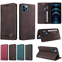 Wallet Flip PU Leather Phone Case For iPhone 13 12 Pro Max 11 SE 2020 X XR XS Max 8 7 6 Magnetic Wallet Card Solt Flip Folio Full Body Protective Cover Lightinthebox